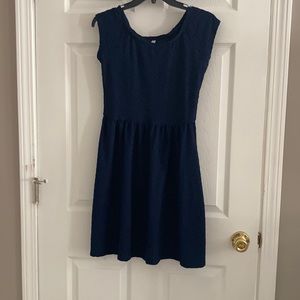 Size medium navy blue midi dress